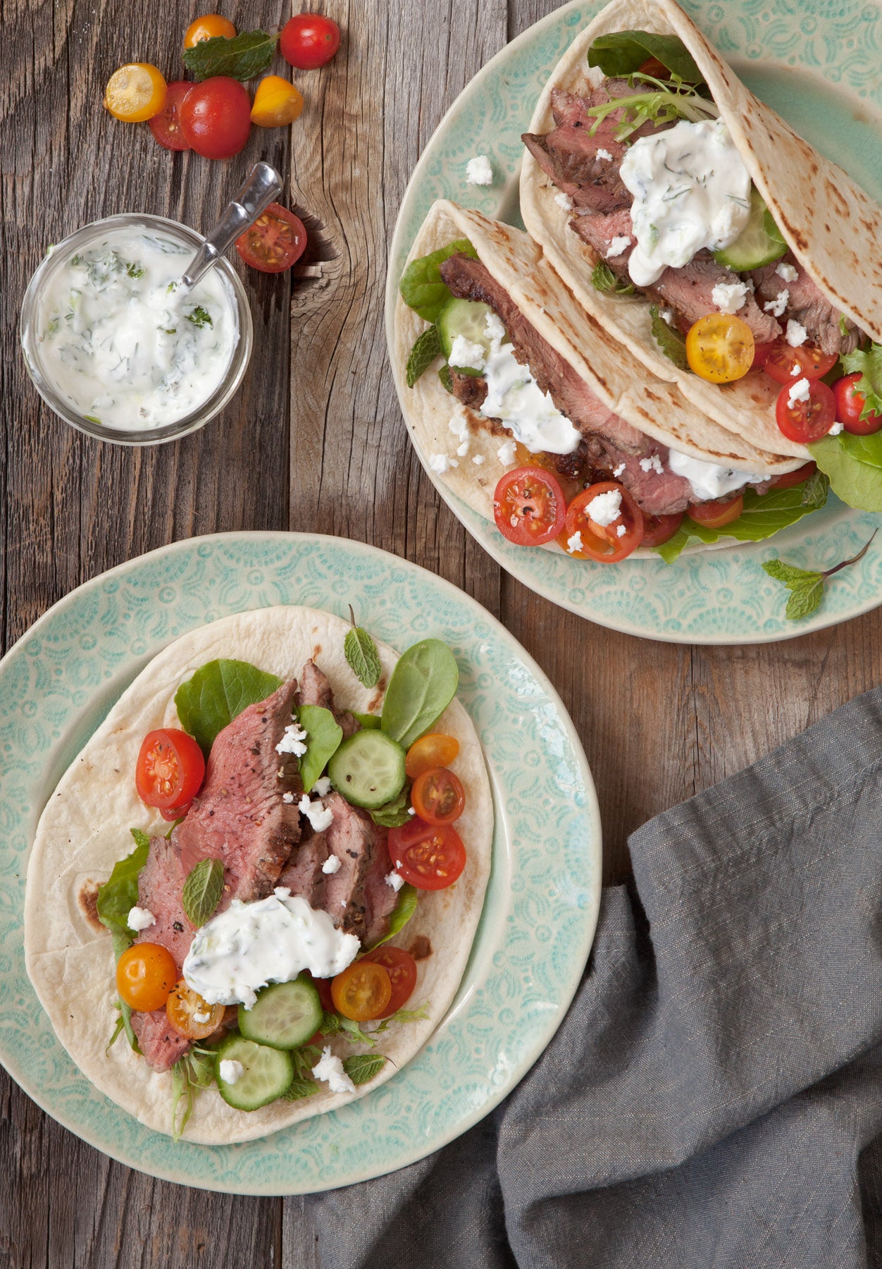 American Lamb Gyros with Tzatziki