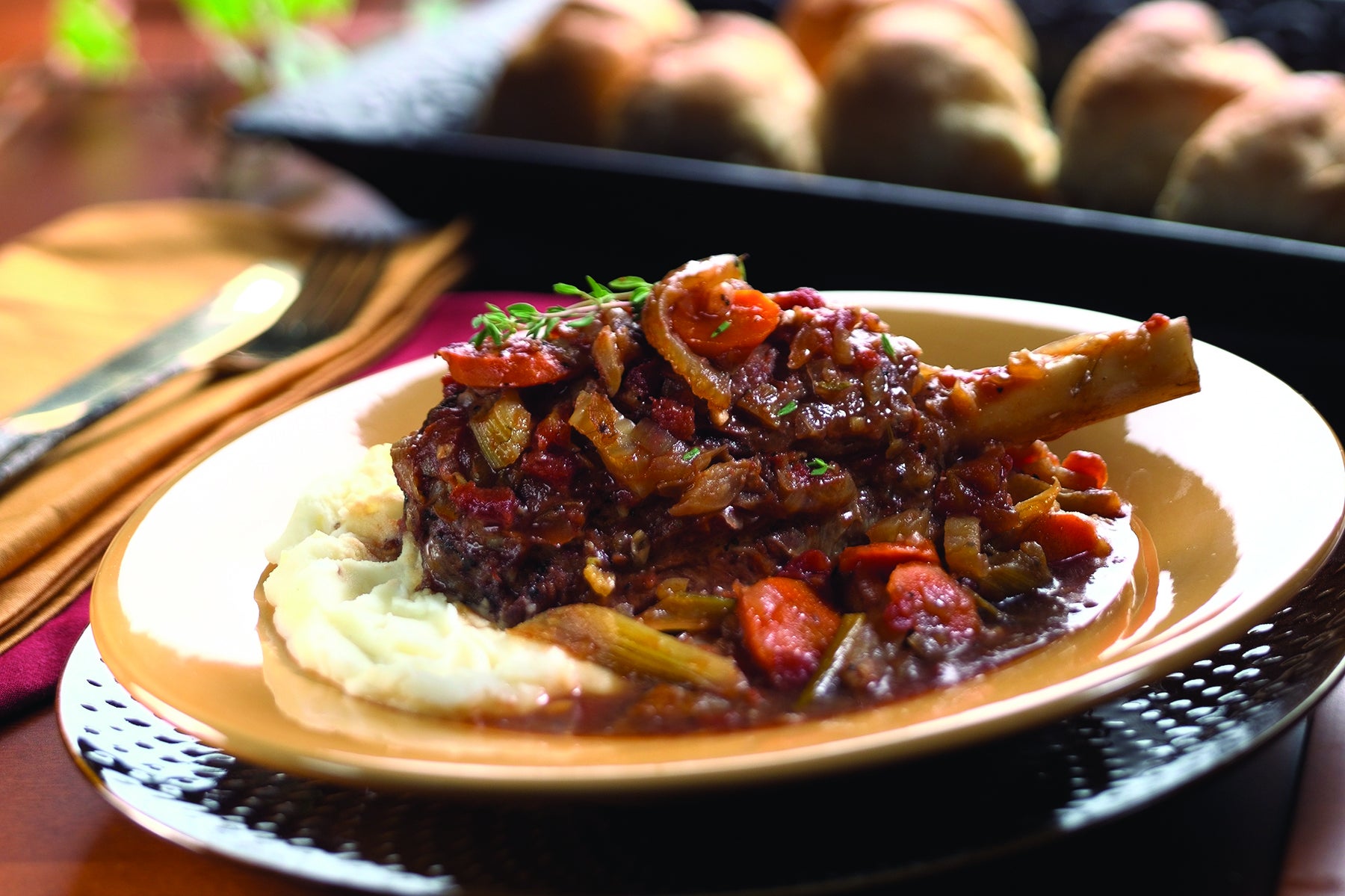 Chilly Winter’s Eve Lamb Shank Supper