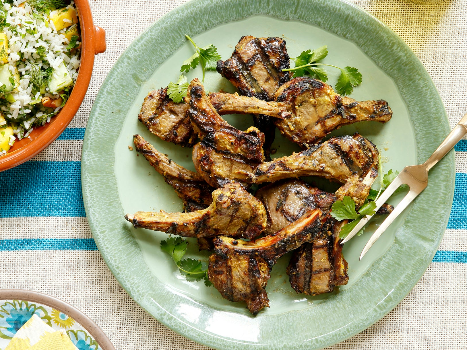 Curry-Yogurt Grilled Lamb Chops