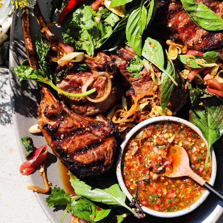 Thai Basil & Lemongrass Rack of American Lamb