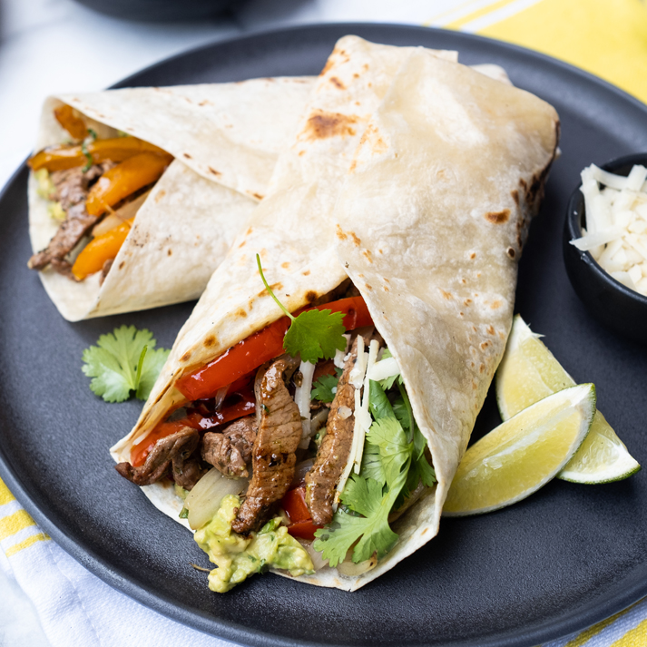 Veal Cutlet Fajitas A La Plancha