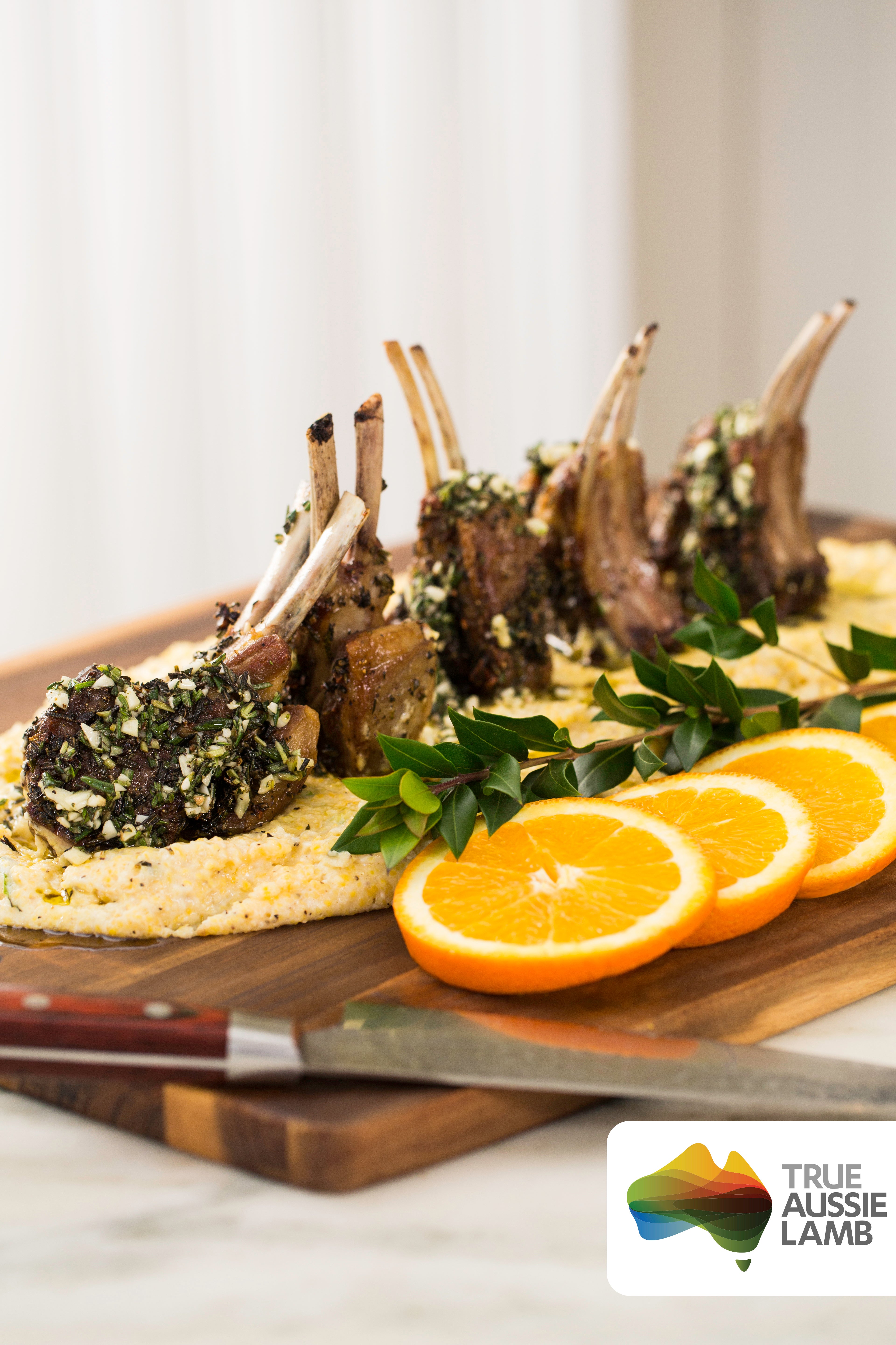 Rosemary Garlic Australian Lamb Rib Chops