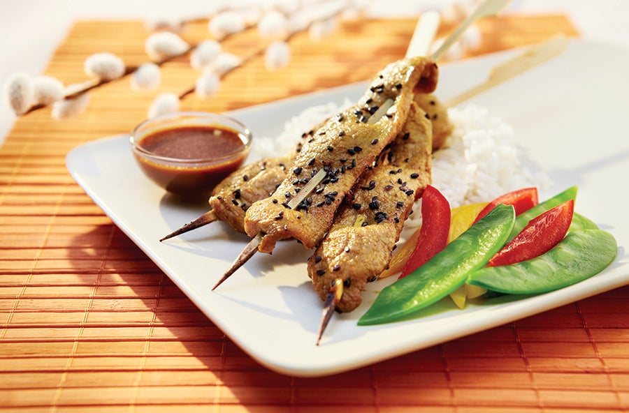 Satay with Sesame Sauce