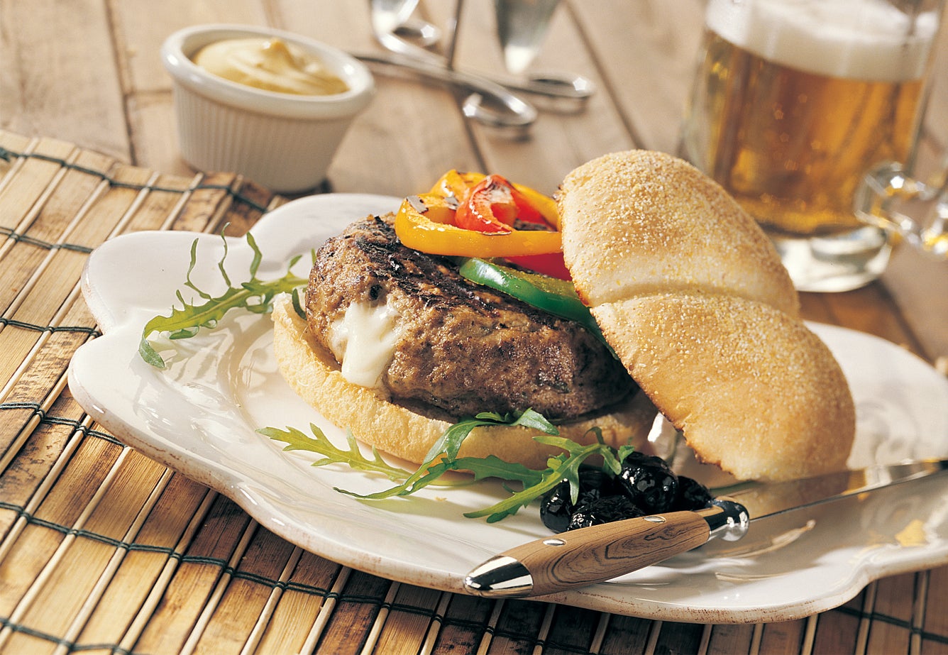 Veal Burgers with Mozzarella