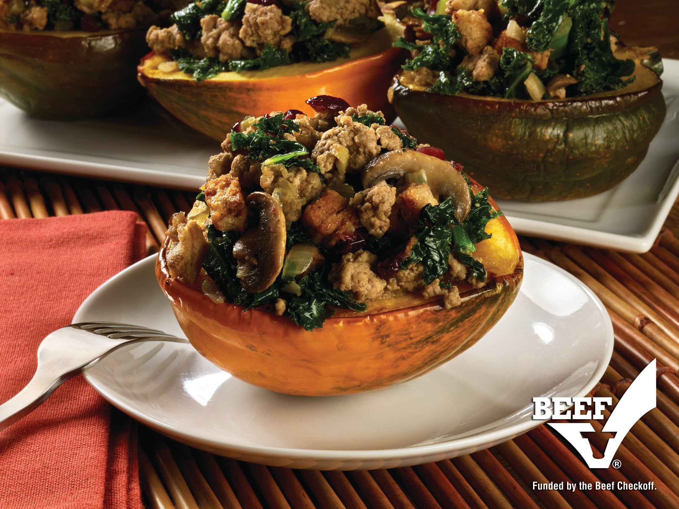 Veal-Stuffed Acorn Squash