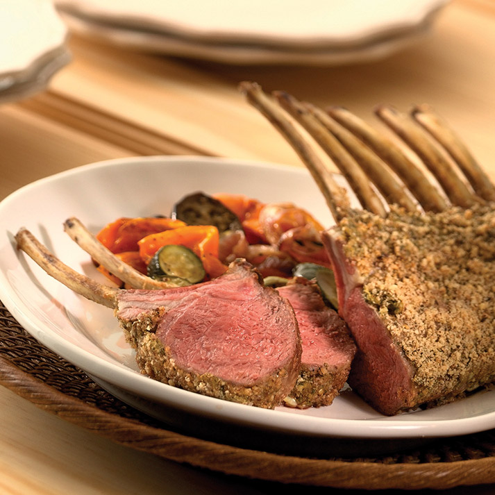 Hazelnut Crusted Rack of Lamb