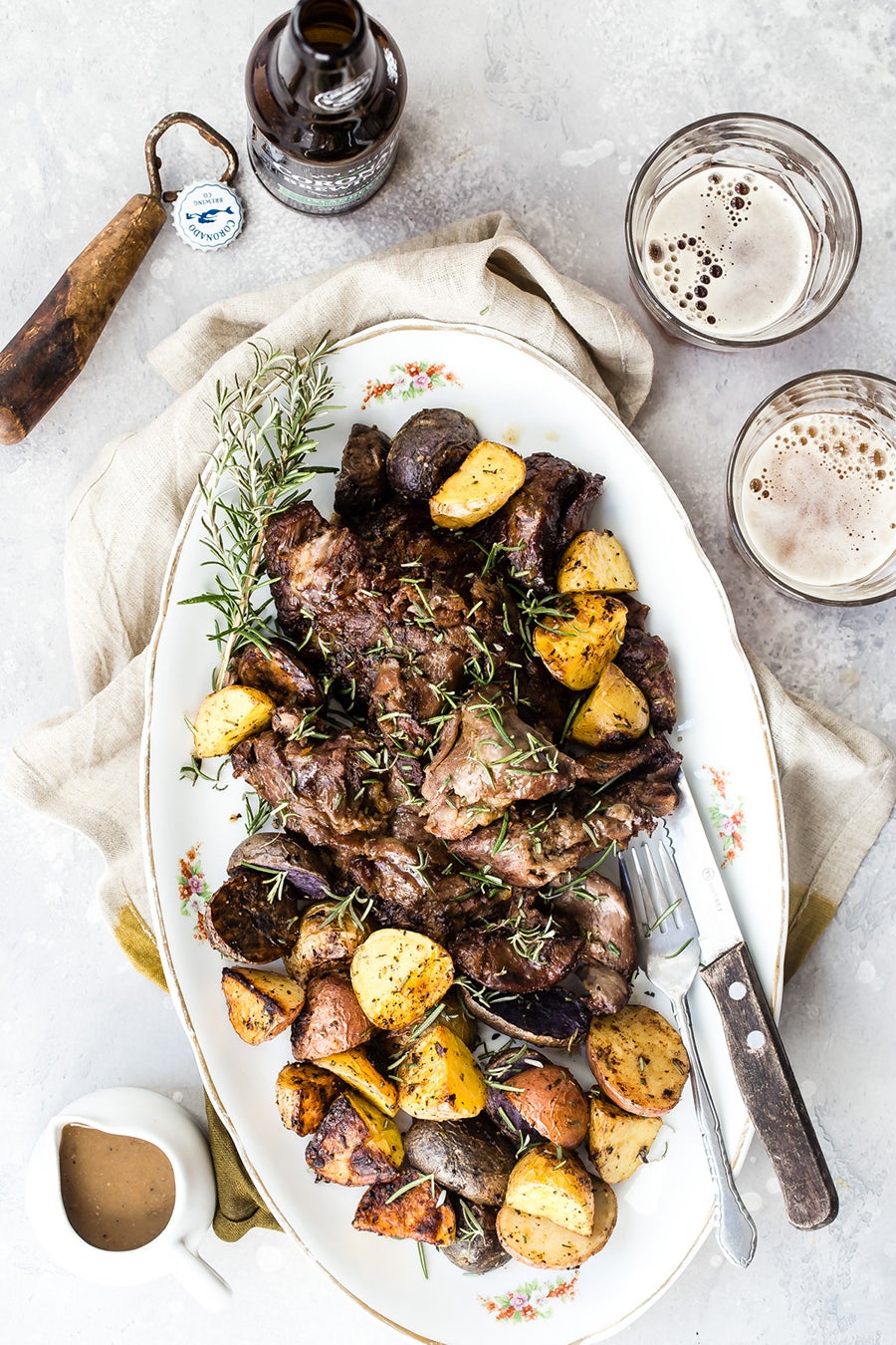 
Slow-Cooked Beer-Braised Lamb Shoulder
